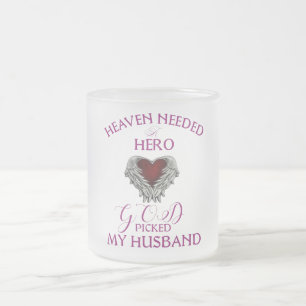 Caneca De Café Vidro Jateado Deus escolheu meu marido