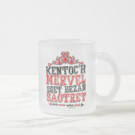 Caneca De Café Vidro Jateado Devise de la Bretagne