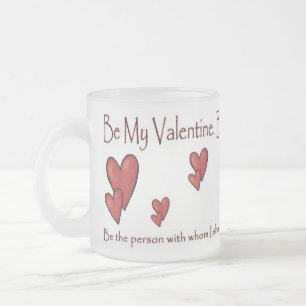 Caneca De Café Vidro Jateado Dia de os namorados Mug (1)