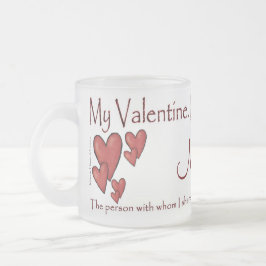 Caneca De Café Vidro Jateado Dia de os namorados Mug (3) - Personalize-o