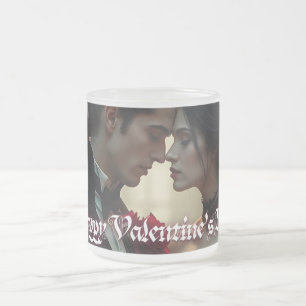 Caneca De Café Vidro Jateado Dia dos Namorados de Paixão Eterna