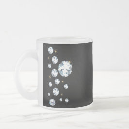 Caneca De Café Vidro Jateado Diamond Coffee Mug - Joias