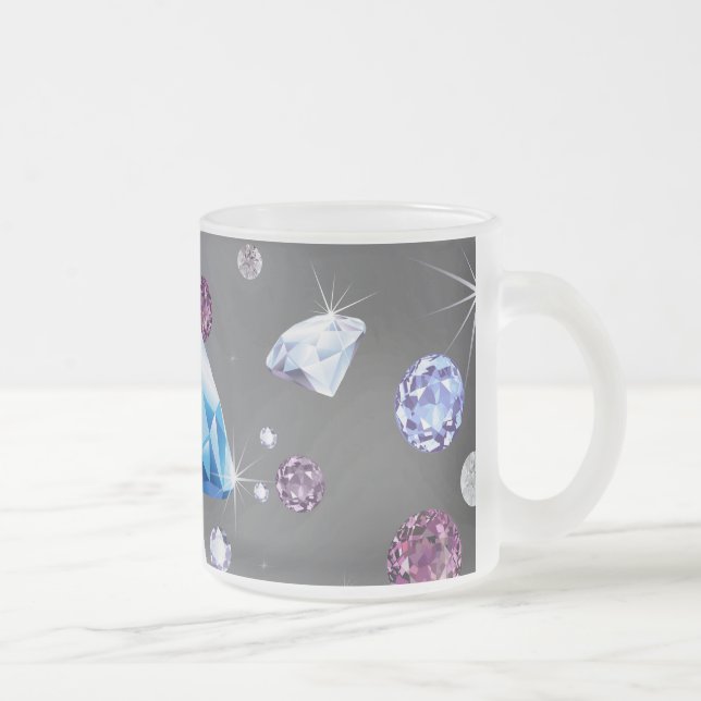 Caneca De Café Vidro Jateado Diamond Galaxy 5 (Direita)