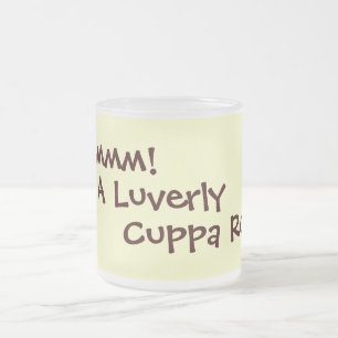 Caneca De Café Vidro Jateado diversão rimando gíria bebendo slogan design
