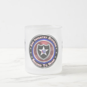 Caneca De Café Vidro Jateado Divisão de Infantaria do segundo