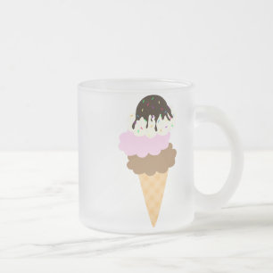 Caneca De Café Vidro Jateado Doçura