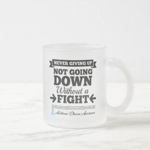 Caneca De Café Vidro Jateado Doença de Addisons não diminui sem lutar