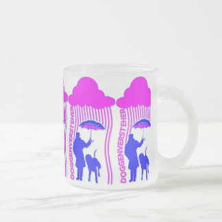 Caneca De Café Vidro Jateado Doggenversteher