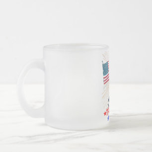 CANECA DE CAFÉ VIDRO JATEADO DONALD TRUMP GIRL