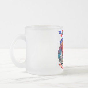 CANECA DE CAFÉ VIDRO JATEADO DONALD TRUMP INAUGURATION DAY 2025