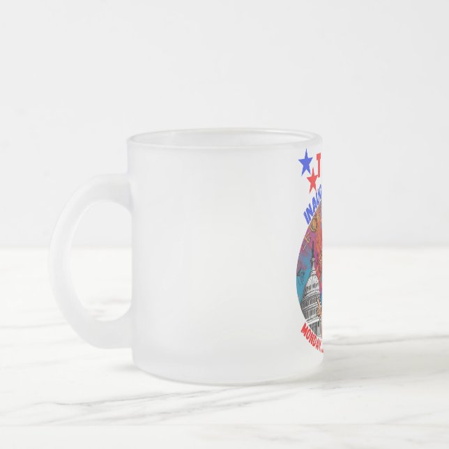 CANECA DE CAFÉ VIDRO JATEADO DONALD TRUMP INAUGURATION DAY 2025 (Esquerda)