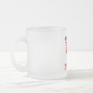 CANECA DE CAFÉ VIDRO JATEADO DONALD TRUMP-TRUMP GIRL