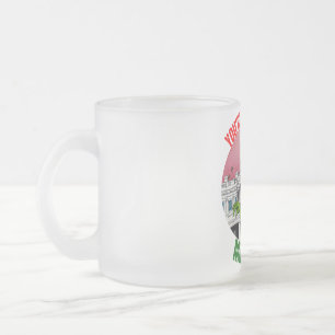 CANECA DE CAFÉ VIDRO JATEADO DONALD TRUMP - VOCÊ É UM MÉDIO, SR. TRUMP