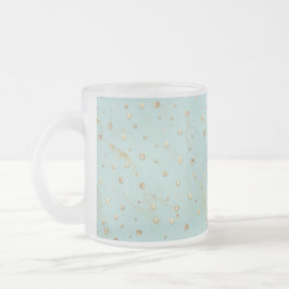 Caneca De Café Vidro Jateado Dourada caneca de vidro