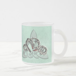 Caneca De Café Vidro Jateado Dragonfight