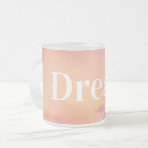 Caneca De Café Vidro Jateado Dream Mug