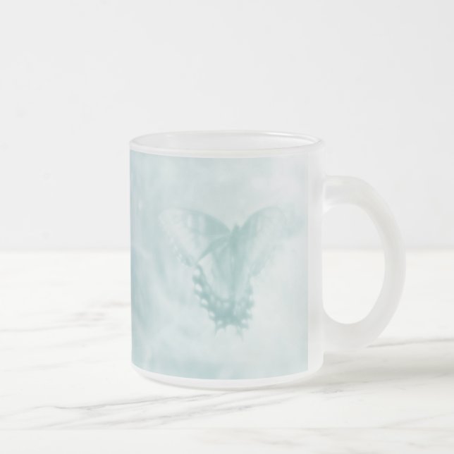 Caneca De Café Vidro Jateado Dreamy Butterfly (Direita)