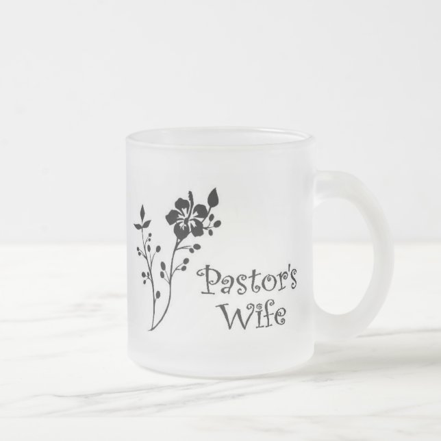 Caneca De Café Vidro Jateado Elegância da esposa dos pastores (Direita)