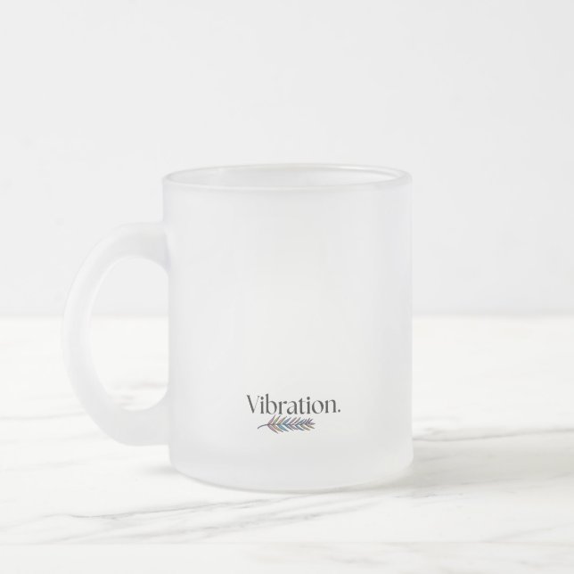 Caneca De Café Vidro Jateado Elegante Mug (Esquerda)