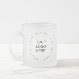 Caneca De Café Vidro Jateado Elegante Promoção Moderna Carregue Seu Próprio Log