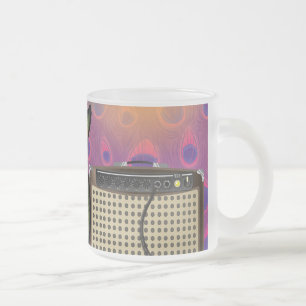 Caneca De Café Vidro Jateado Elétrico n' Amp Clássico