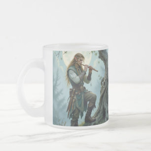 Caneca De Café Vidro Jateado Elfo