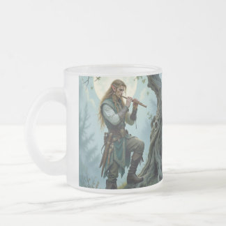 Caneca De Café Vidro Jateado Elfo