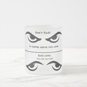 Caneca De Café Vidro Jateado Emotion Mug