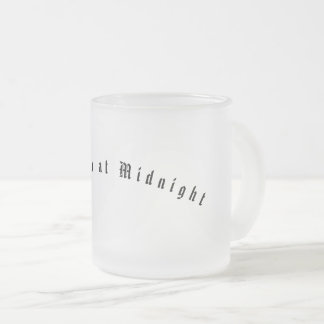 Caneca De Café Vidro Jateado Encontre-me na Midnight Fosco Mug