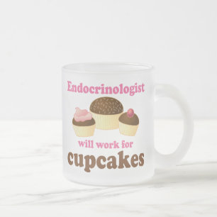 Caneca De Café Vidro Jateado Endocrinologista engraçado