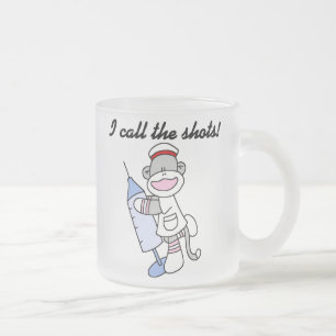 Caneca De Café Vidro Jateado Enfermeira do Macaco Chamo de Presentes