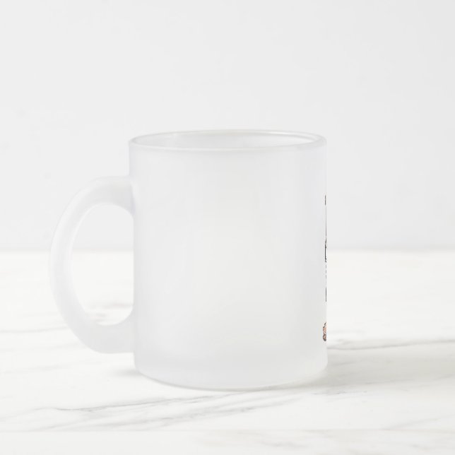 Caneca De Café Vidro Jateado enfermeira-mãe-cão Wifey (Esquerda)