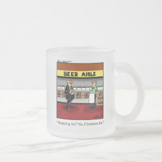 Caneca De Café Vidro Jateado Engraçado Fosco de Natal Beer Mug