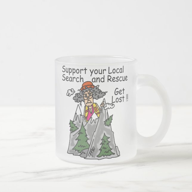 Caneca De Café Vidro Jateado Engraçado Perder (Direita)