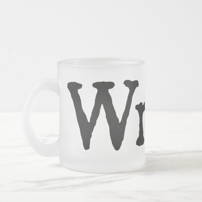 Caneca De Café Vidro Jateado Escritor Biggish (Esquerda)