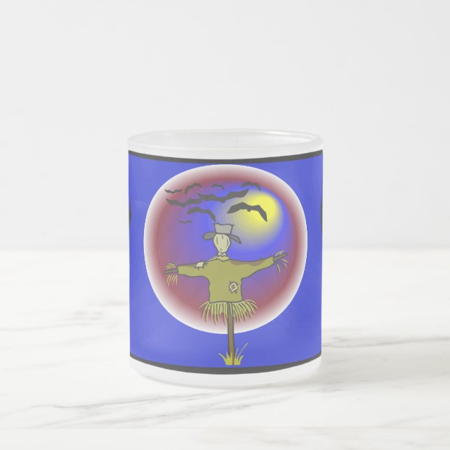 Caneca De Café Vidro Jateado Espantalho sem rosto - (Centro)