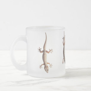 Caneca De Café Vidro Jateado Espelhamento da Gravidade: A dança da lagartixa na