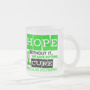 Caneca De Café Vidro Jateado ESPERANÇA 2 da distrofia muscular