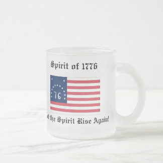 Caneca De Café Vidro Jateado Espírito de 1776 stien