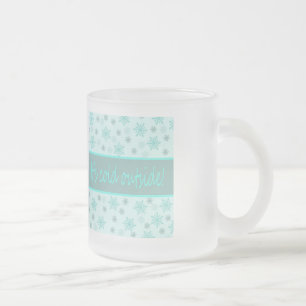 Caneca De Café Vidro Jateado Está frio lá fora