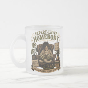 Caneca De Café Vidro Jateado Estilo de vida de introvertido aconchegante