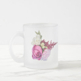 Caneca De Café Vidro Jateado Estilos Clássicos Florais