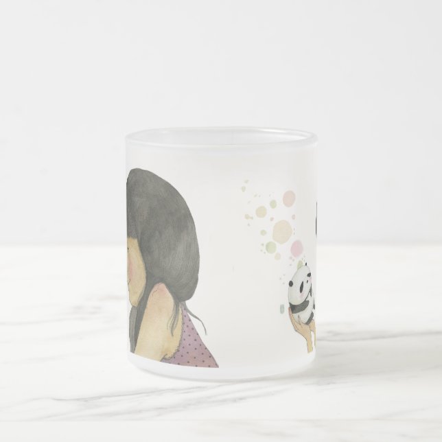 Caneca De Café Vidro Jateado Eu Adore o (Centro)