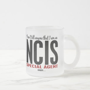 Caneca De Café Vidro Jateado Eu chanfro digo a qualquer um o agente de NCIS