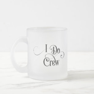Caneca De Café Vidro Jateado Eu Faço Tripulação