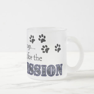 Caneca De Café Vidro Jateado Eu permaneci para a missão