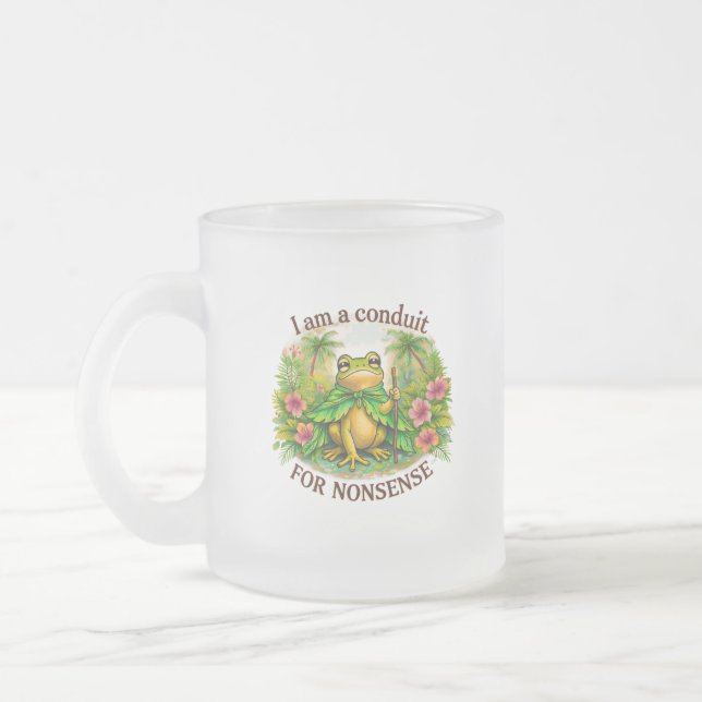 Caneca De Café Vidro Jateado Eu sou um condutor de disparates (Esquerda)