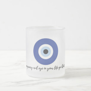 Caneca De Café Vidro Jateado EvileyeMug