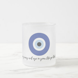 Caneca De Café Vidro Jateado EvileyeMug