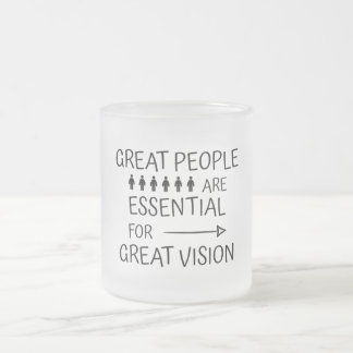 Caneca De Café Vidro Jateado Excelente pessoas Mugs & Cups